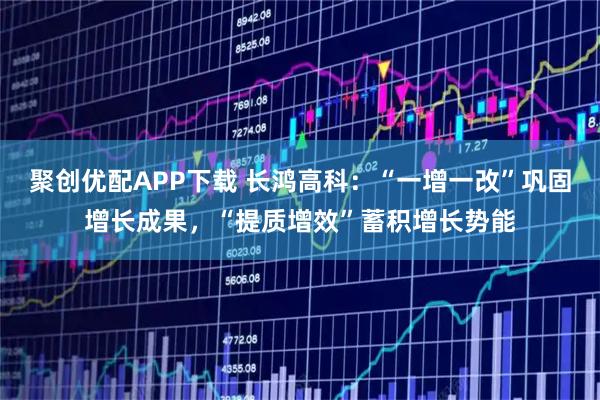 聚创优配APP下载 长鸿高科：“一增一改”巩固增长成果，“提质增效”蓄积增长势能