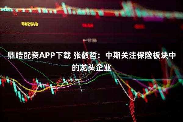 鼎皓配资APP下载 张叡哲:中期关注保险板块中的龙头企业